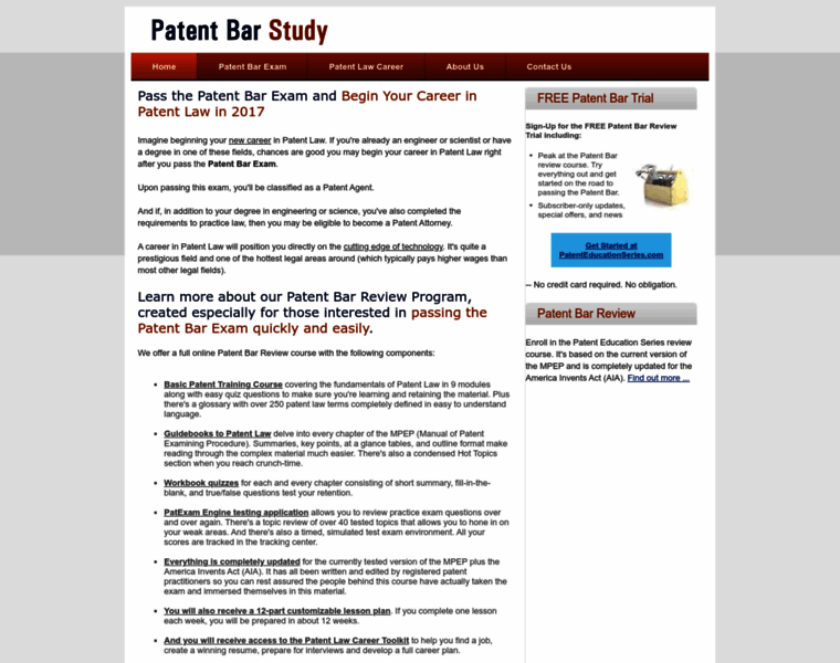 Patentbarstudy.com thumbnail