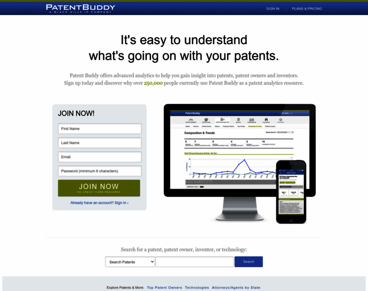 Patentbuddy.com thumbnail