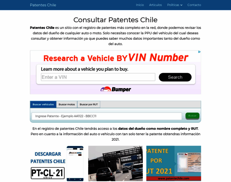 Patentechile.com thumbnail