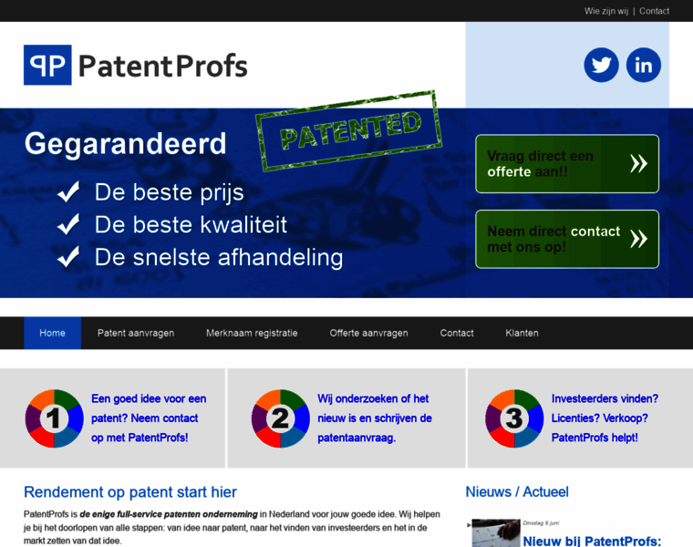 Patentprofs.nl thumbnail