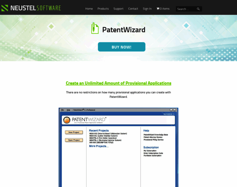 Patentwizard.com thumbnail