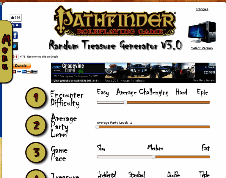 Pathfinder-treasure-generator.com thumbnail