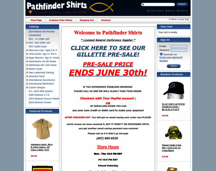 Pathfindershirts.com thumbnail