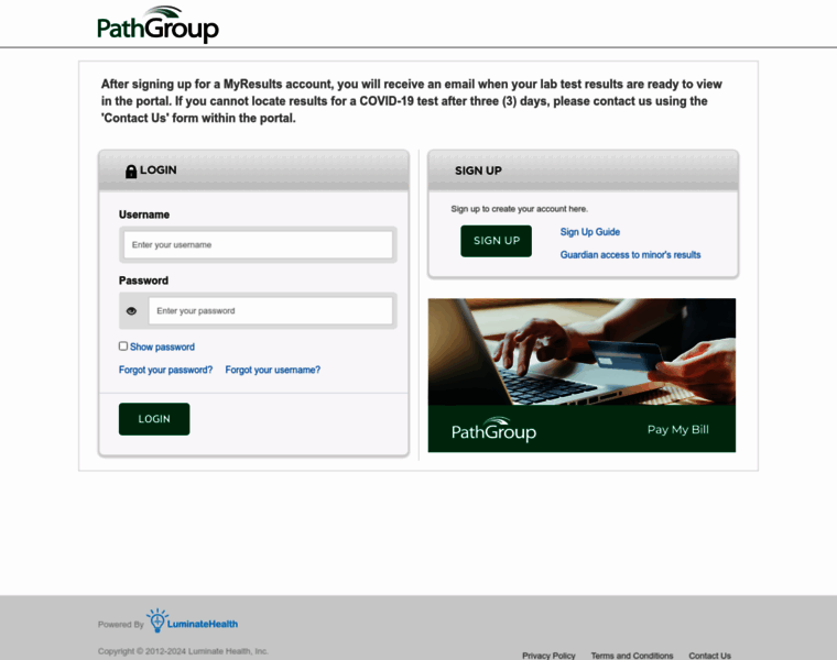 Pathgroup.luminatehealth.com thumbnail Pathgroup.luminatehealth.com thumbnail