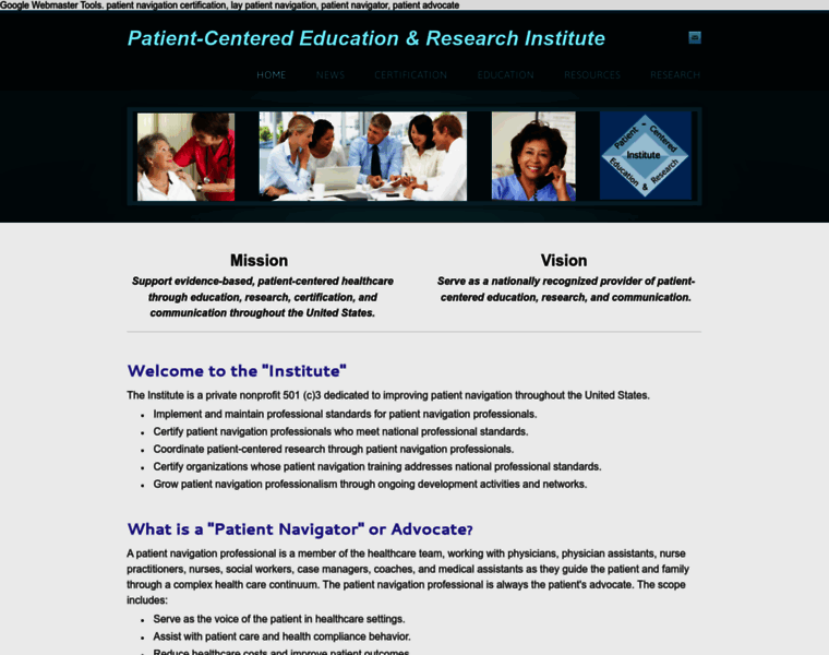 Patient-institute.org thumbnail