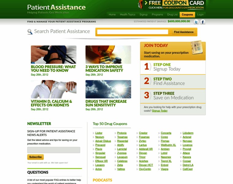 Patientassistance.com thumbnail