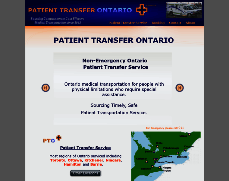 Patienttransferontario.ca thumbnail