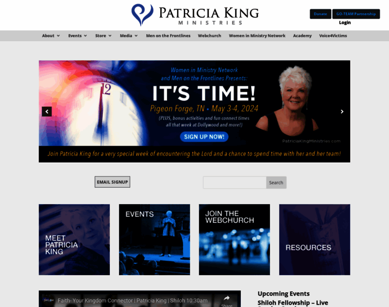 Patriciakingministries.com thumbnail