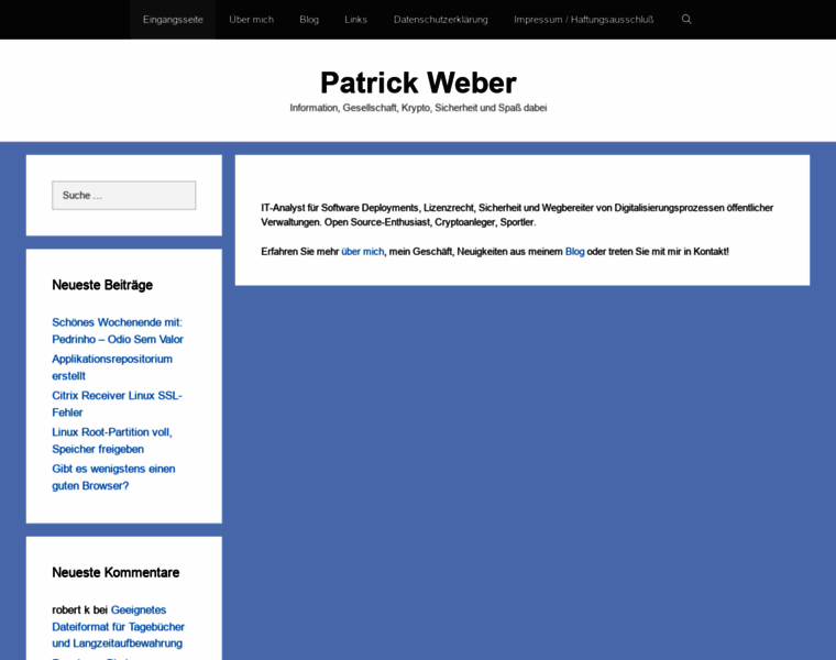 Patrickweber.info thumbnail
