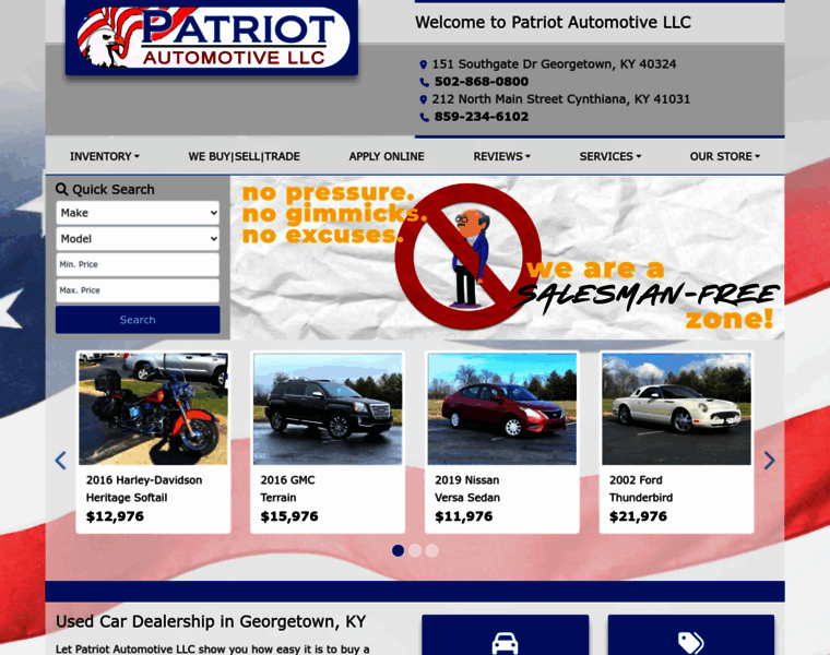 Patriotautomotiveky.com thumbnail
