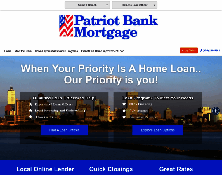Patriotbankmortgage.com thumbnail