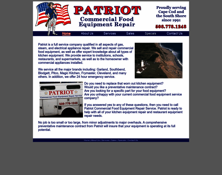 Patriotcapecod.com thumbnail