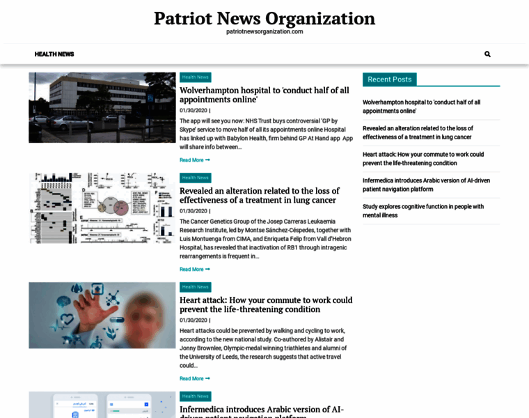 Patriotnewsorganization.com thumbnail