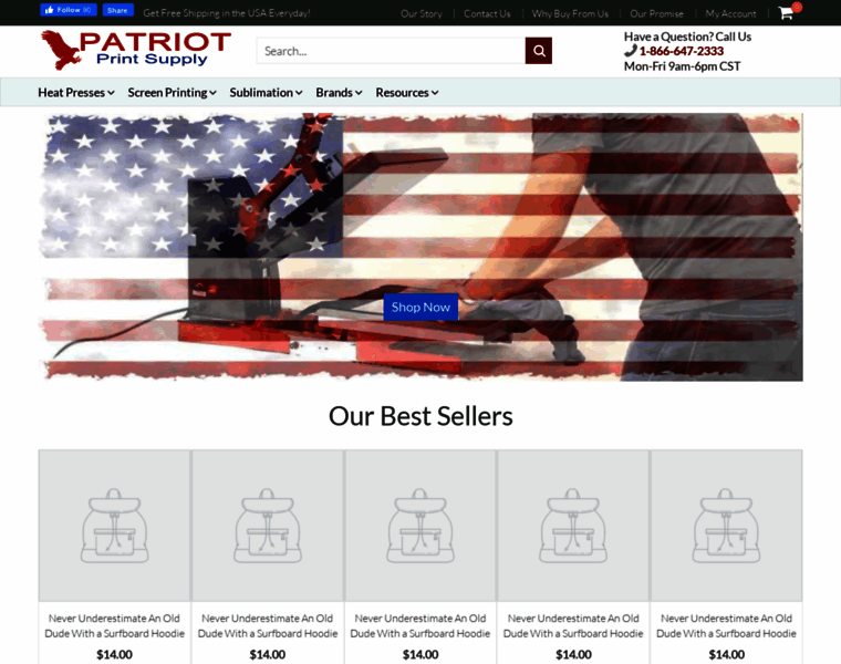 Patriotprintsupply.com thumbnail