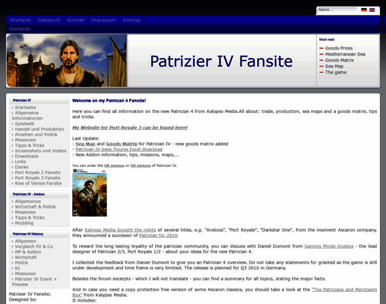 Patrizier4-fansite.de thumbnail