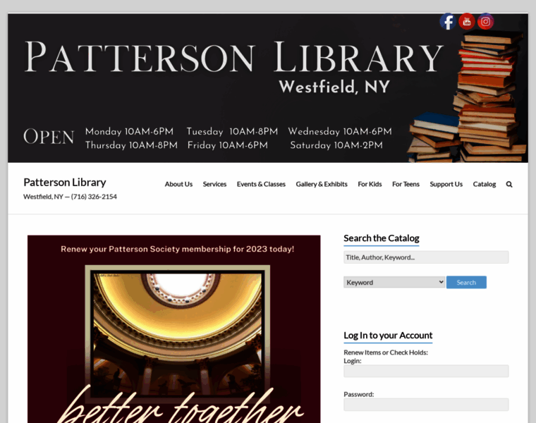 Pattersonlibrary.info thumbnail