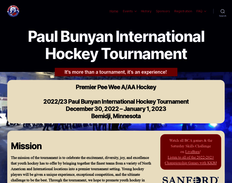 Paulbunyanhockey.com thumbnail