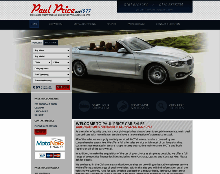 Paulpricecars.co.uk thumbnail