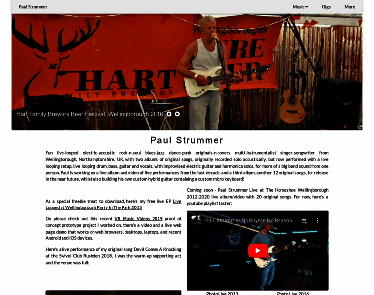 Paulstrummer.com thumbnail