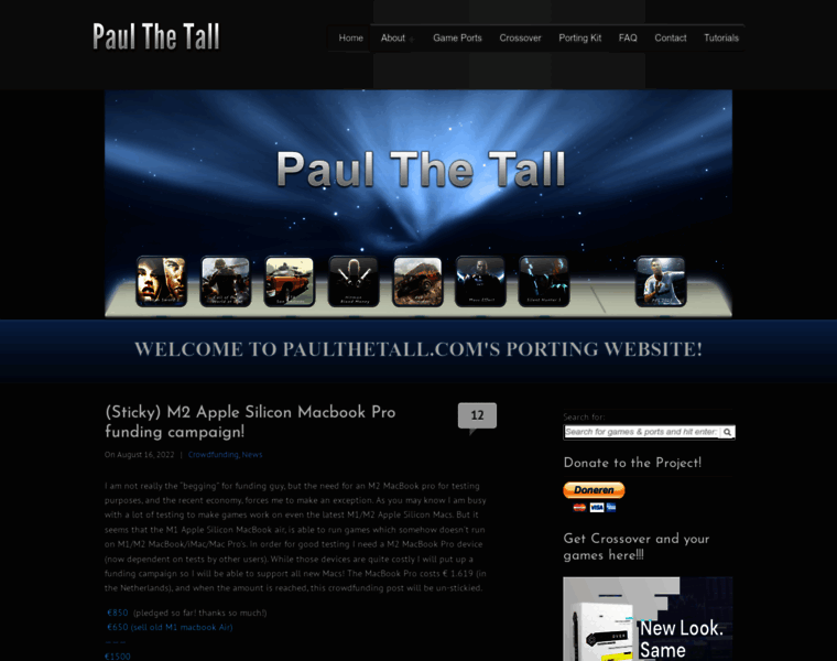 Paulthetall.com thumbnail