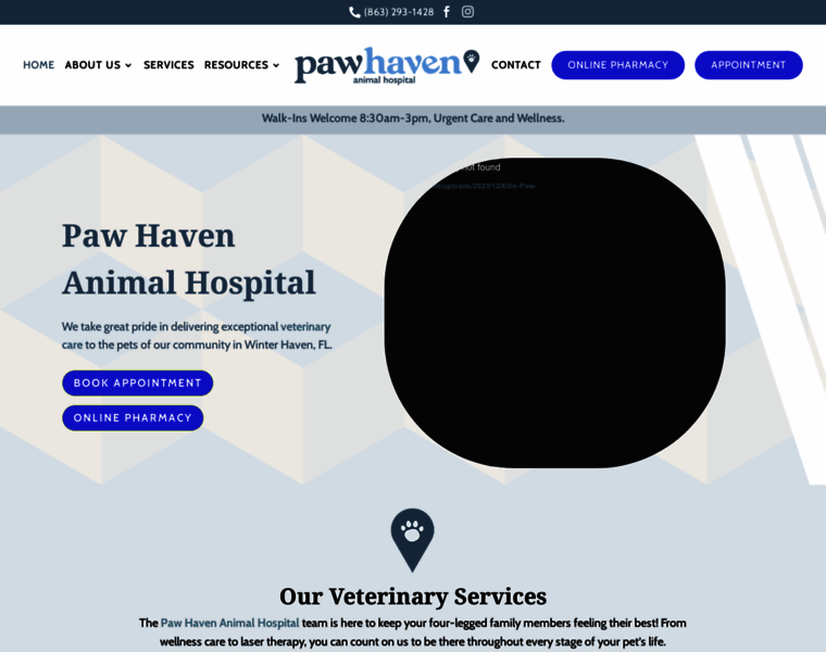 Pawhavenvet.com thumbnail