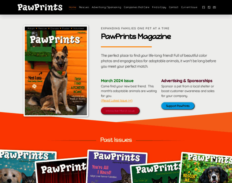 Pawprintsmagazine.com thumbnail