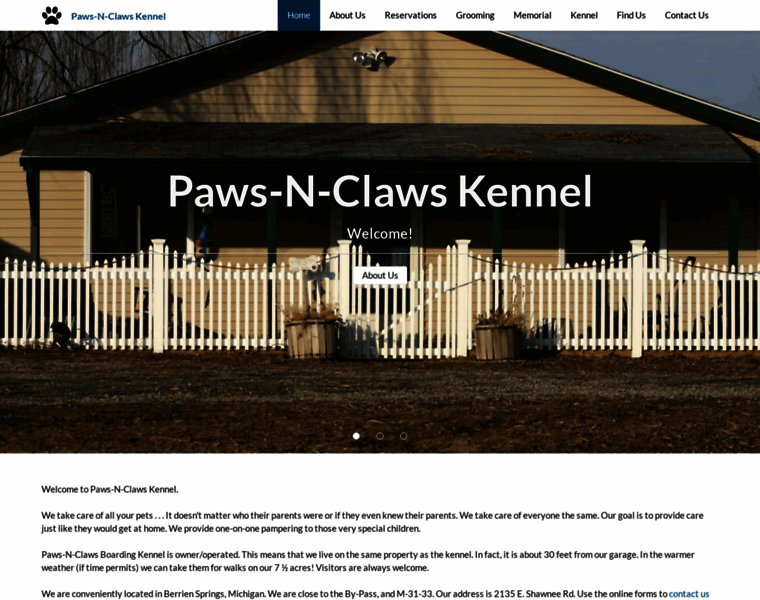 Paws-n-clawskennel.com thumbnail