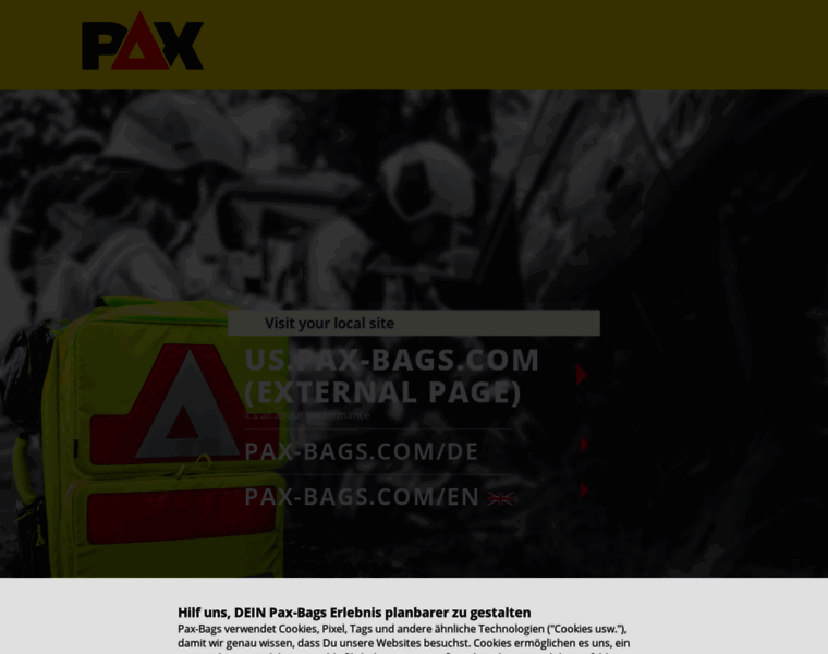 Pax-bags.com thumbnail