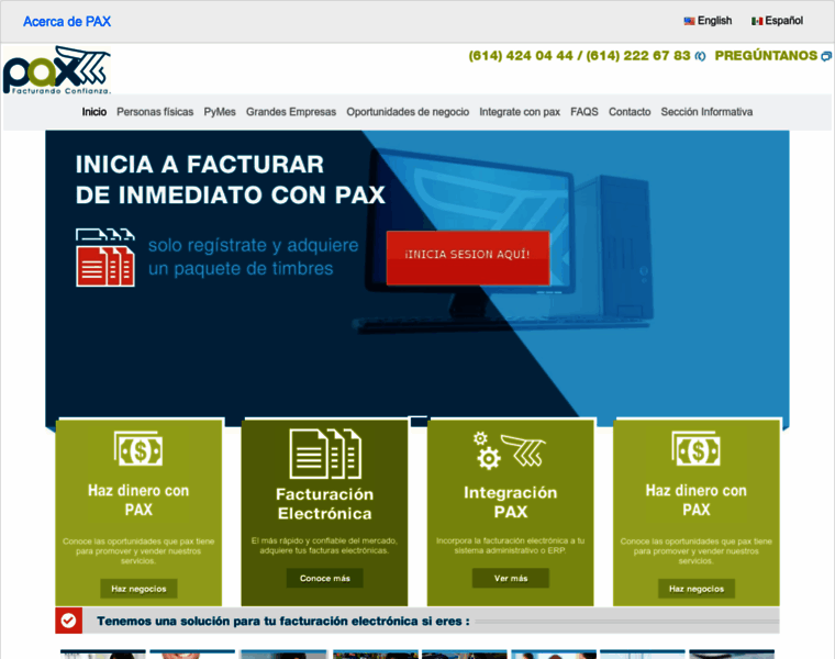 Paxfacturacion.com thumbnail