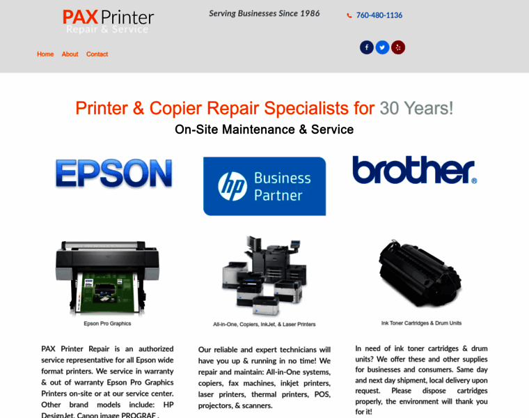 Paxprintersrepair.com thumbnail