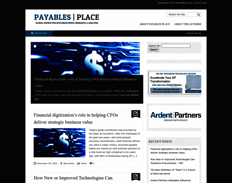 Payablesplace.ardentpartners.com thumbnail