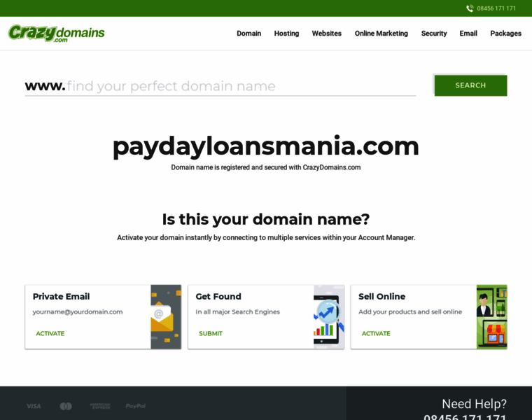 Paydayloansmania.com thumbnail