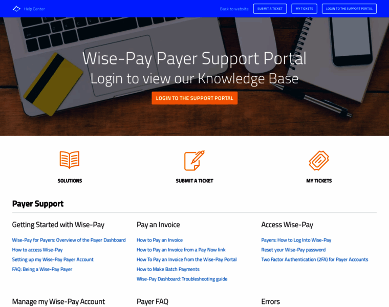 Payersupport.wise-pay.com thumbnail