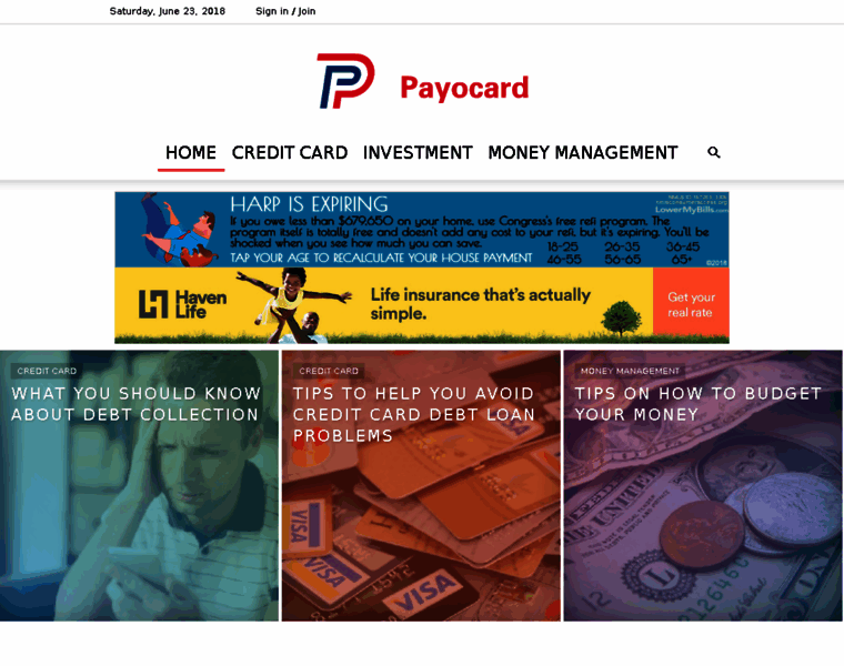 Payocard.com thumbnail