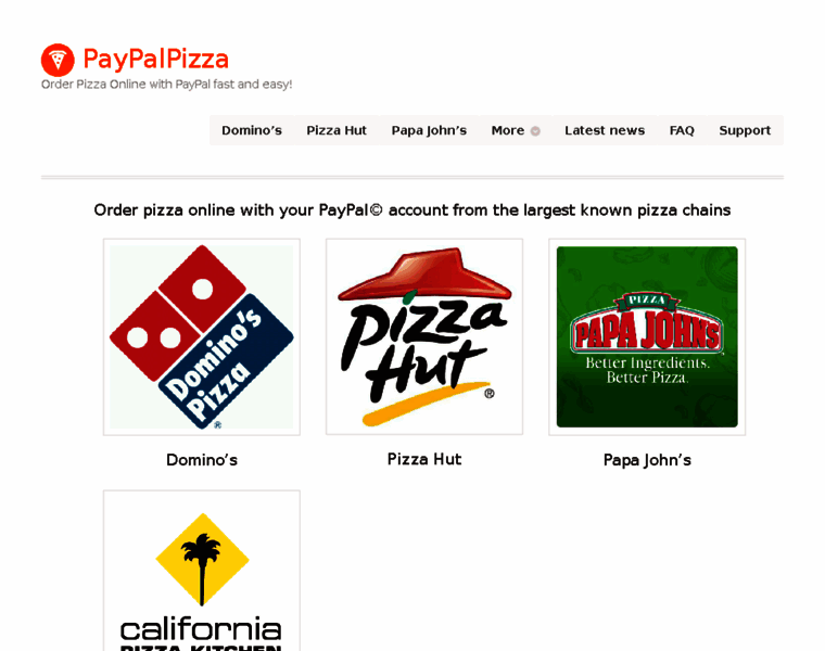 Paypalpizza.com thumbnail