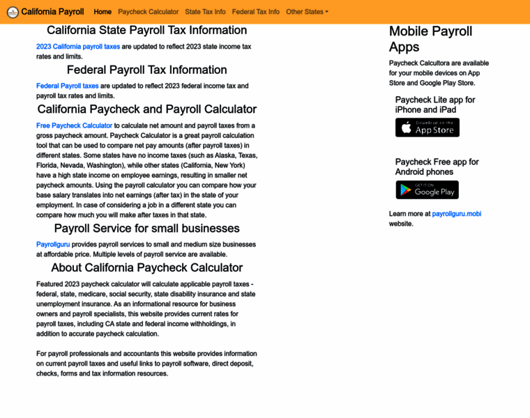 Payrollcalifornia.net thumbnail