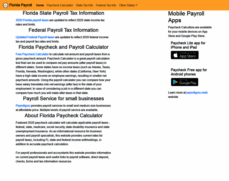 Payrollflorida.net thumbnail