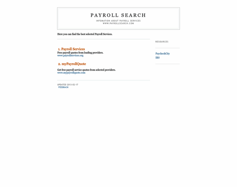 Payrollsearch.com thumbnail