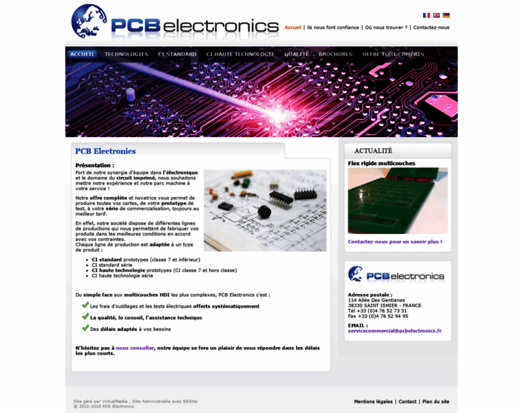 Pcbelectronics.fr thumbnail