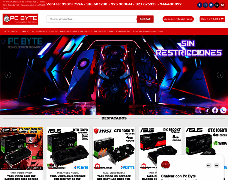 Pcbyte.com.pe thumbnail