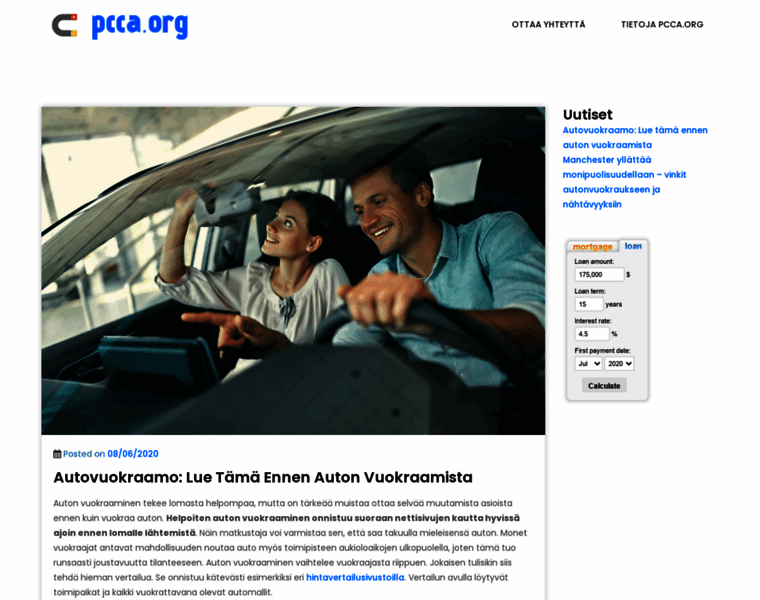 Pcca.org thumbnail