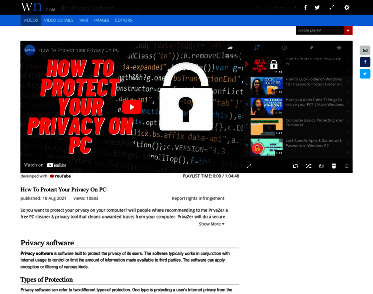 Pcprivacysoftware.com thumbnail