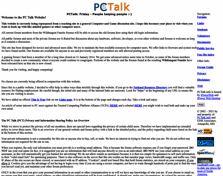 Pctalk.info thumbnail