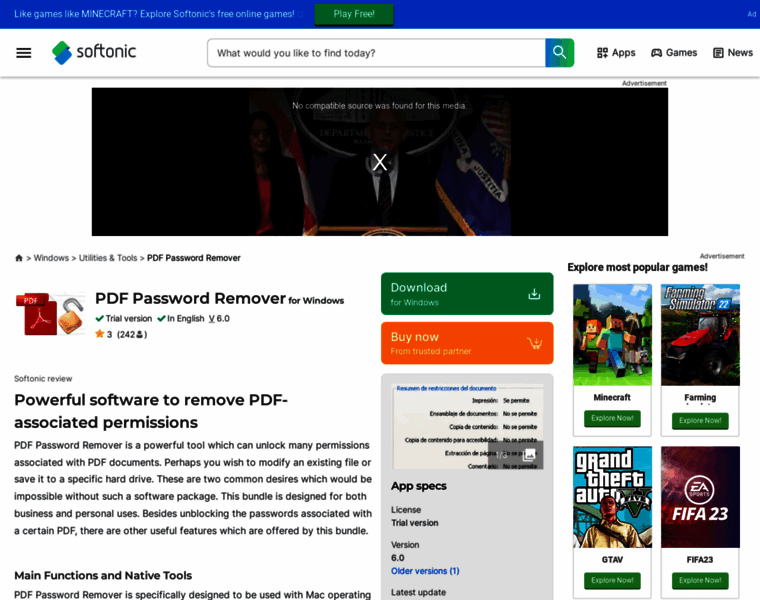 Pdf-password-remover.en.softonic.com thumbnail