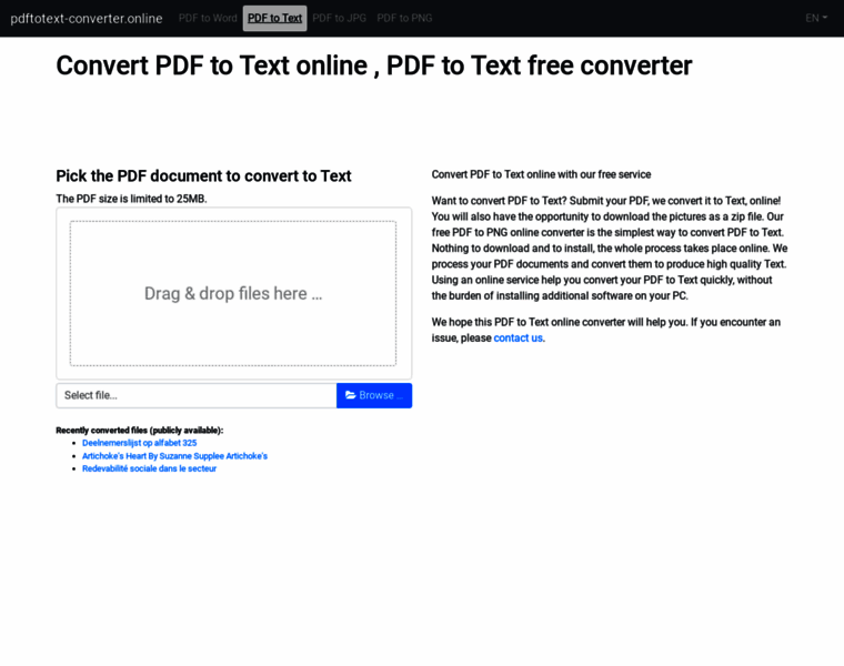 Pdftotext-converter.online thumbnail