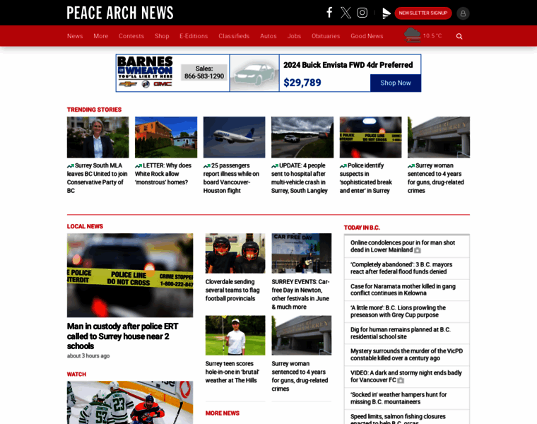 Peacearchnews.com thumbnail