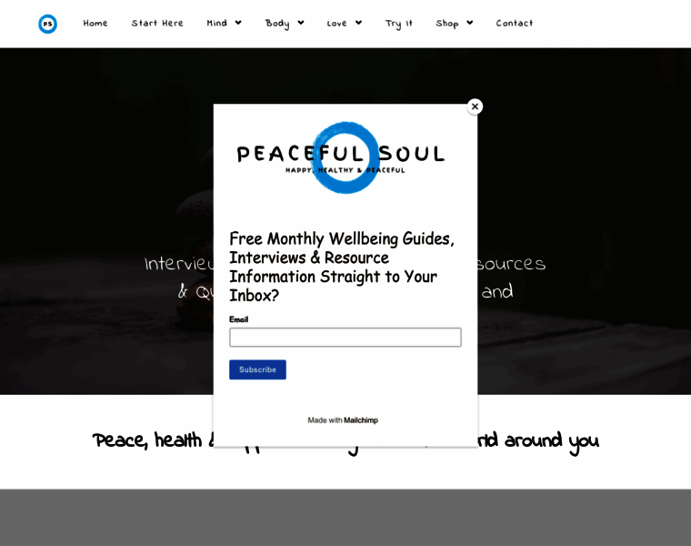 Peacefulsoul.co thumbnail
