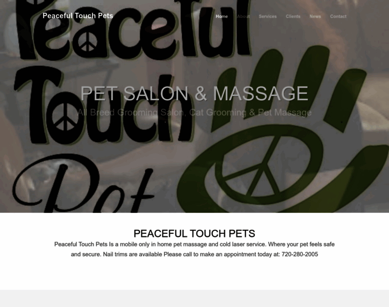 Peacefultouchpetsalon.com thumbnail