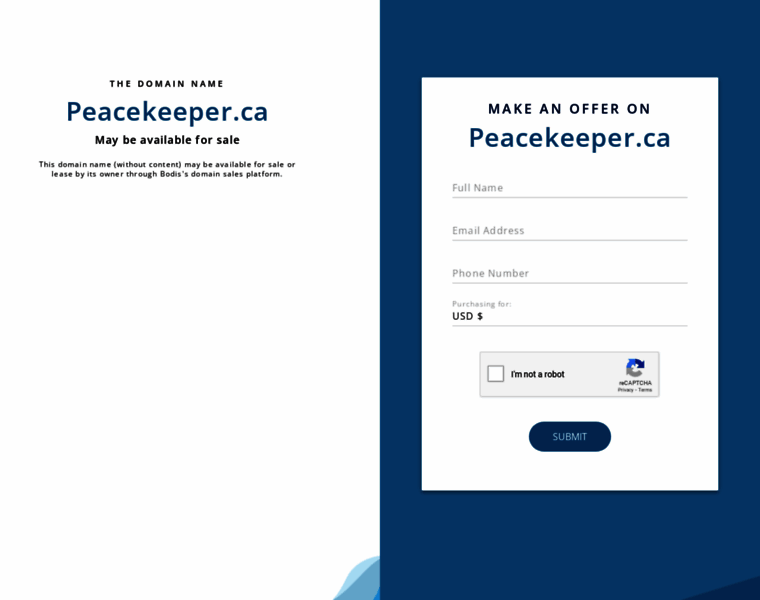 Peacekeeper.ca thumbnail