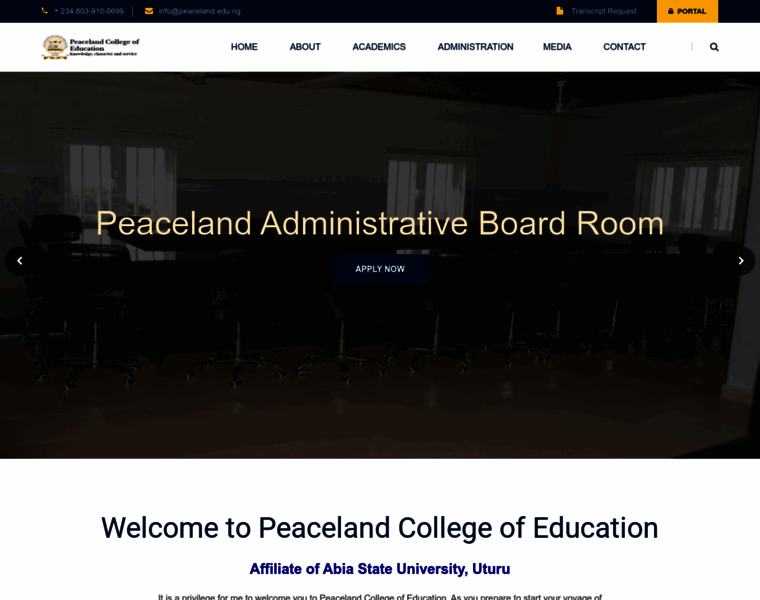 Peaceland.edu.ng thumbnail